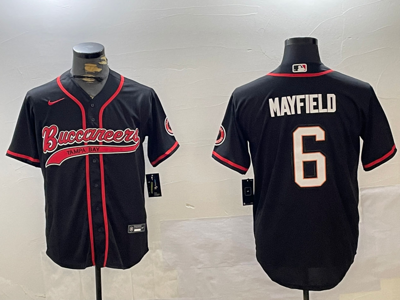 Men's Tampa Bay Buccaneers Baker Mayfield #6 Black Team Jersey